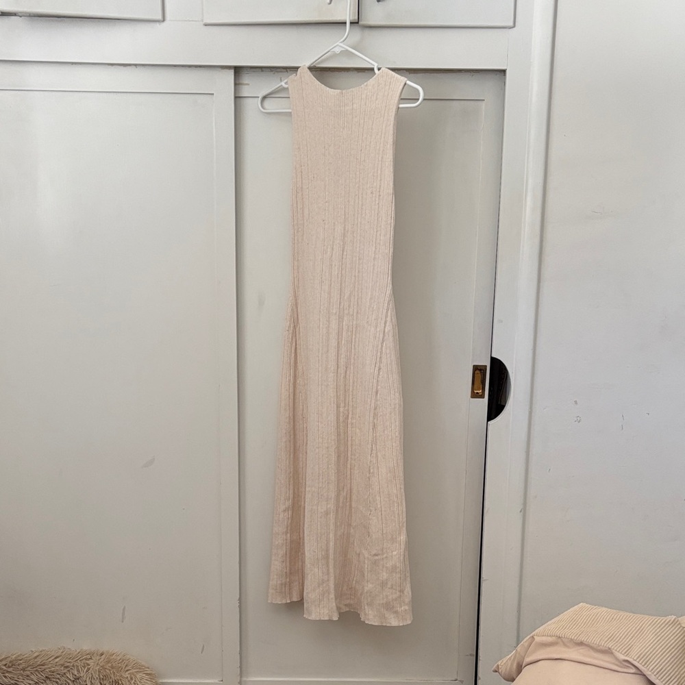a new day Cream Midi Dress perfect for casual to dressy.   Never worn.